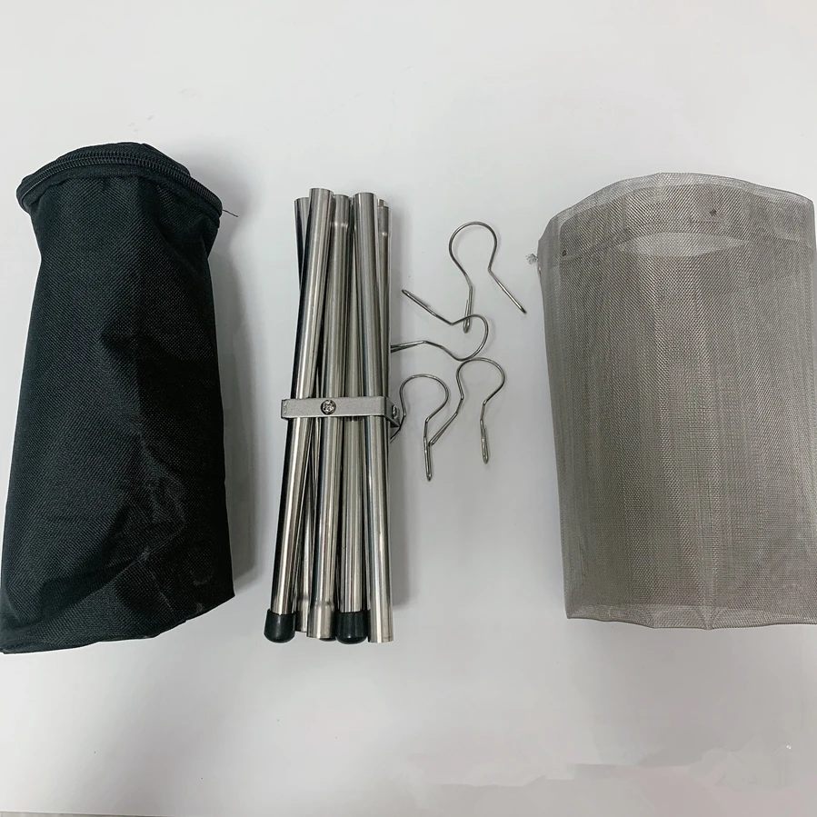 Портативная уличная Стальная Сетчатая подставка для огня идеально подходит кемпинга заднего двора и сада с сумкой переноски