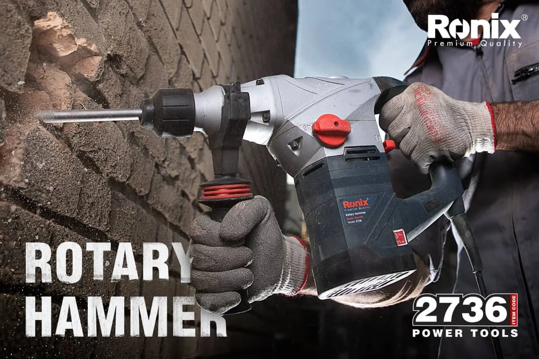 Ronix Model 2736 1500W 36Mm Power Tools SDS Plus Drill Corded Rotary Hammer