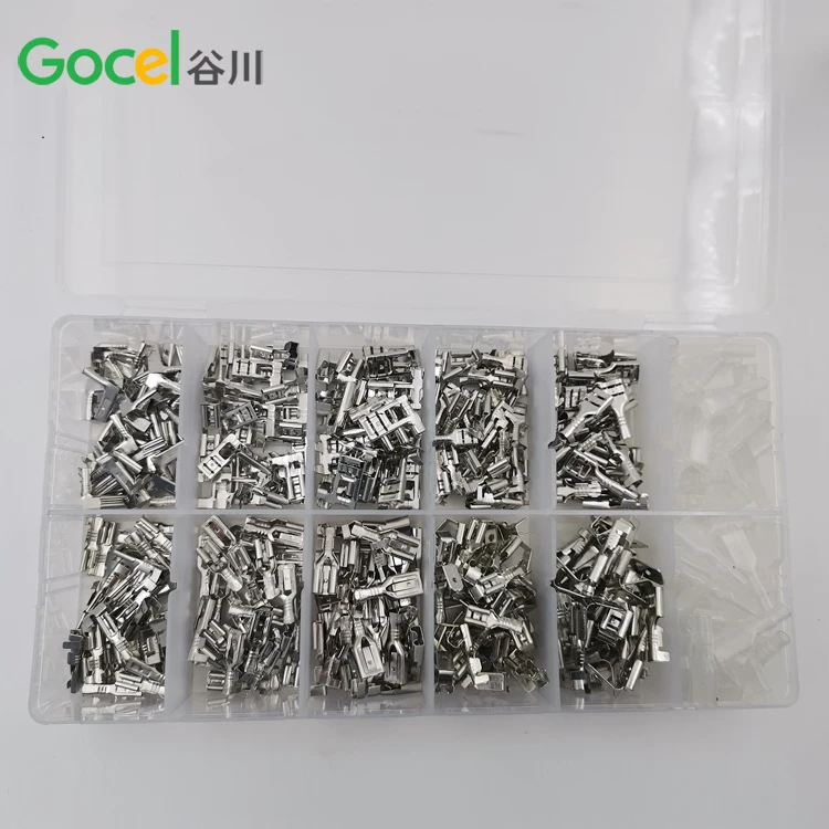  Серебряный 380pcs электрическая штемпелюя кабель провод набор обжимных клемм для 2 8/4 8/6
