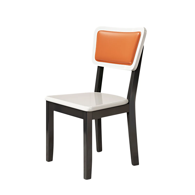 Hot Sale Dining Room Furniture Upholstered Chair Solid Wood Chairs Leather Seat for