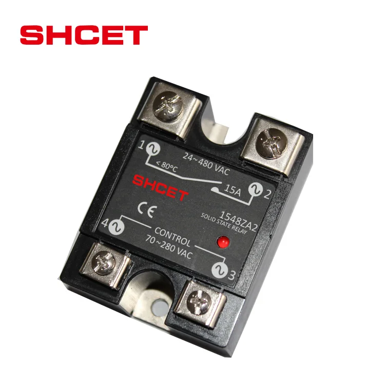 Top quality SSR solid state relay voltage regulator 10A 25A 40A dc to dc Single Phase Din rail AC Output SSR-40 ac to ac