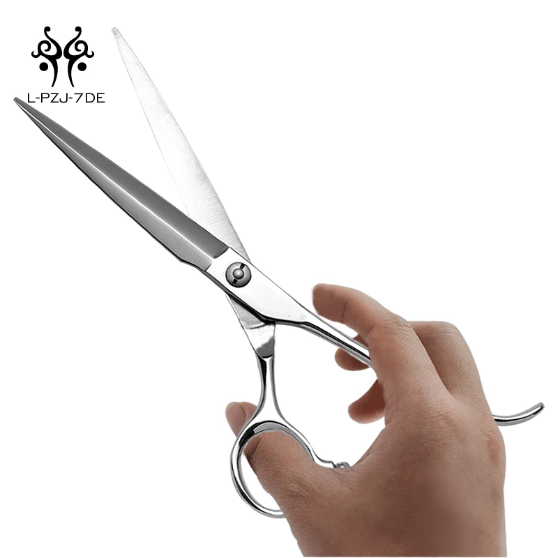 Professional 440C Japan Silver Color Hair Scissors for Barber Shop