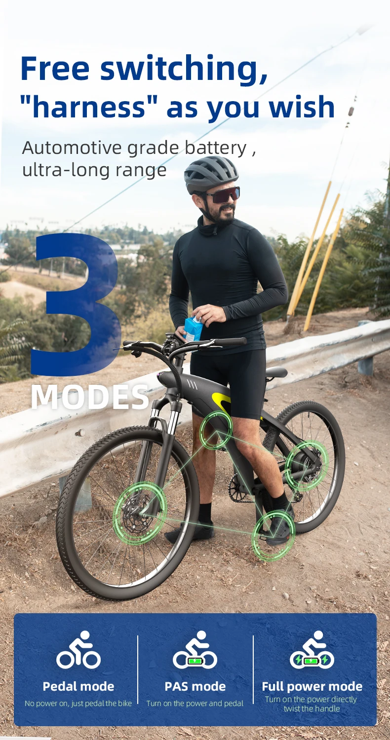 china factory battery 48v new ebike off-road e bicycle 650w city road hybrid mountain electric bike for adults 8