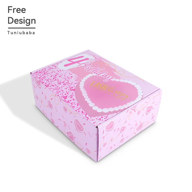 Custom Colorful for Lingerie and Apparel Packaging with Double-Sided Color Printing Corrugated Boxes