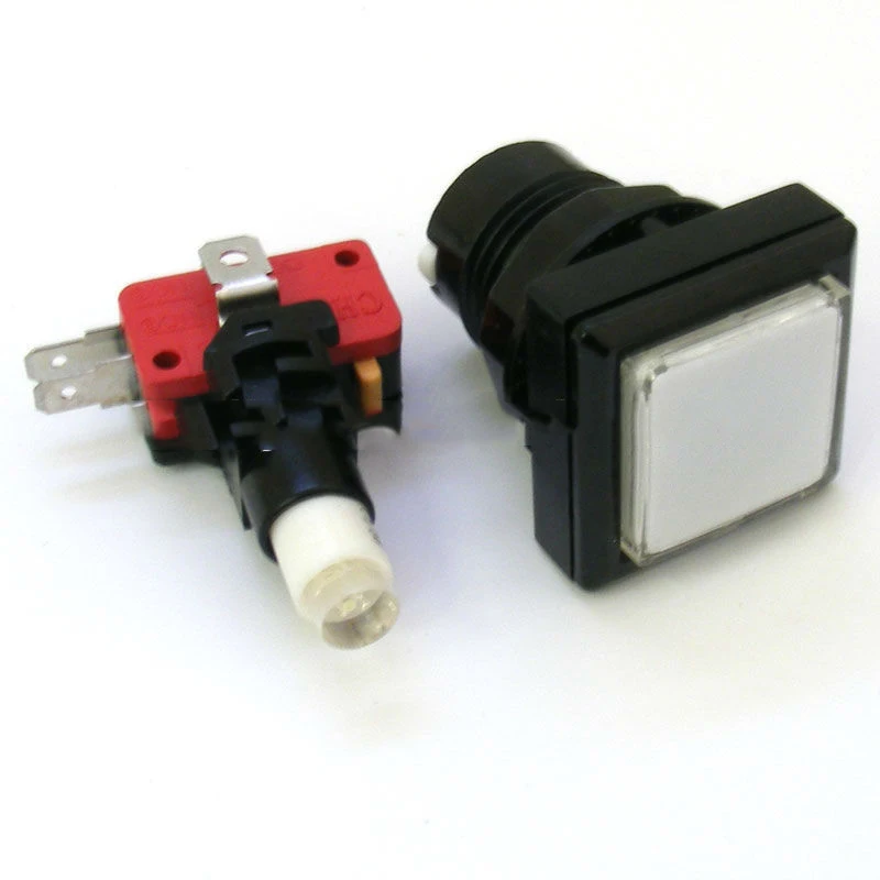 32*32mm White Color Push Button Switch For Arcade machine-Arcade machine Buttons