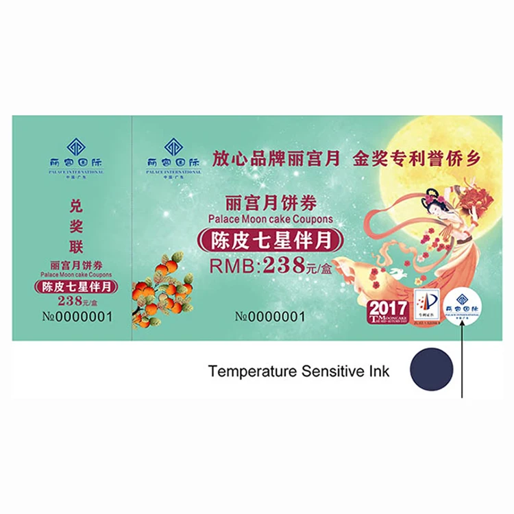 Бумага для печати на заказ, билетов на авиамероприятия, концерт, кино с термочувствительными чернилами, технология защиты от подделки