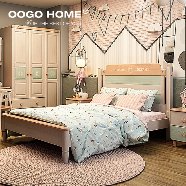 
New Products Durable Sturdy Solid Children Bed For Girls And Boys Wood Beds 