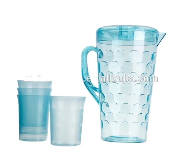 
2500ML Insulated Acrylic plastic water pitchers in set 