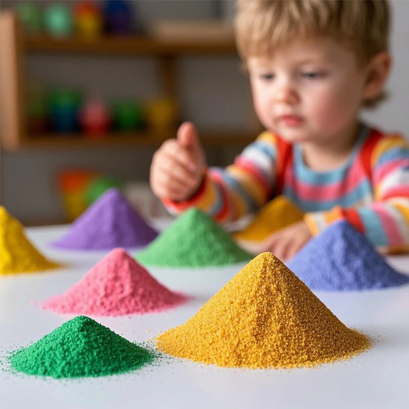 Net Red Sand Scenic Spot Entertainment Color Sand Pink Beach Sand Painting