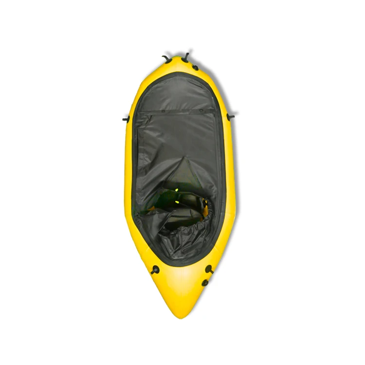 Customized number 1 sale light weight TPU 1-Person inflatable packraft/ bike raft paddle kayak