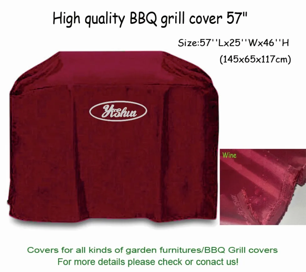 Christmas Custom Adjustable Straps Waterproof Barbecue BBQ Grill Cover for Outdoor Grill