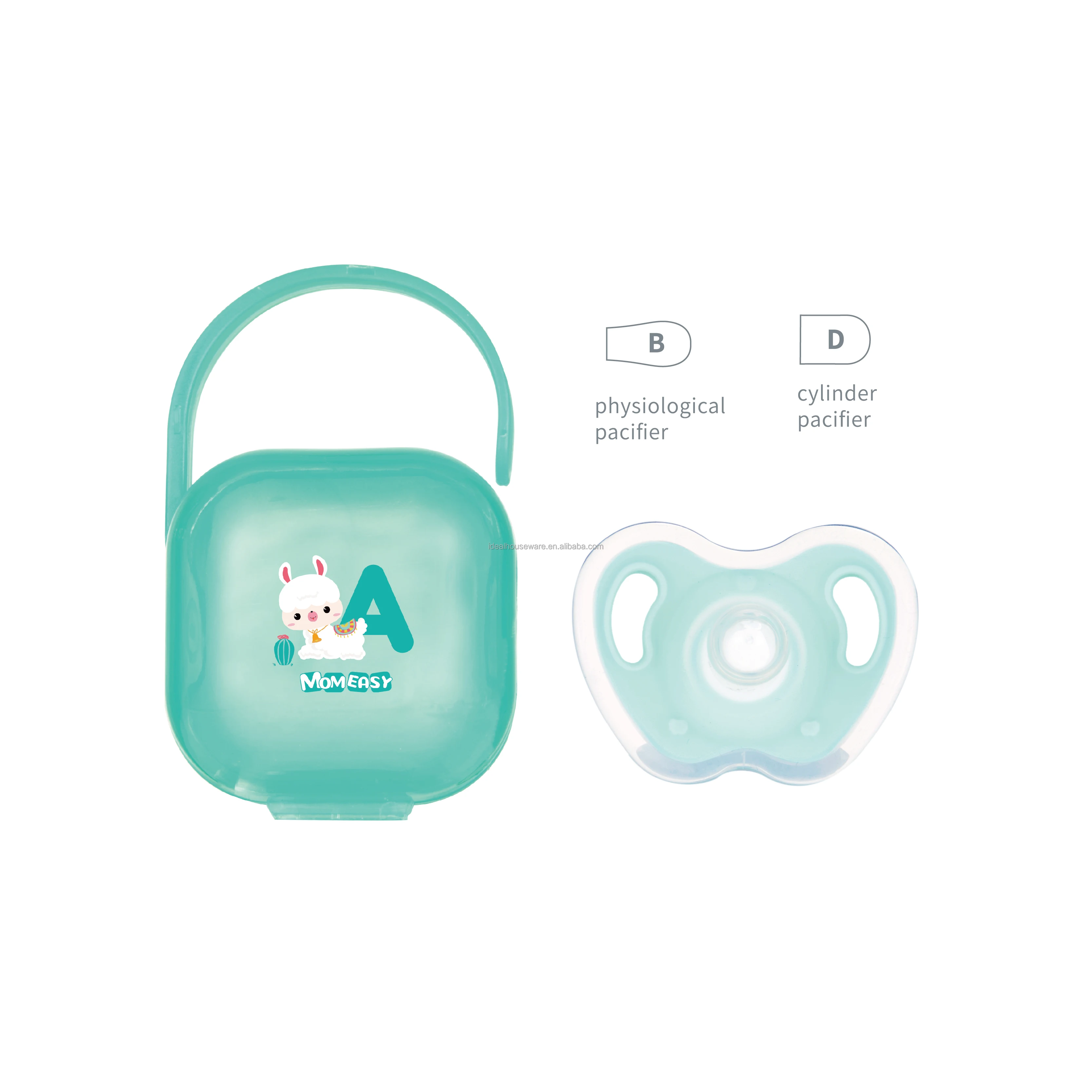 2PCS Silicone Baby Pacifier with storage box cute lovely hot selling