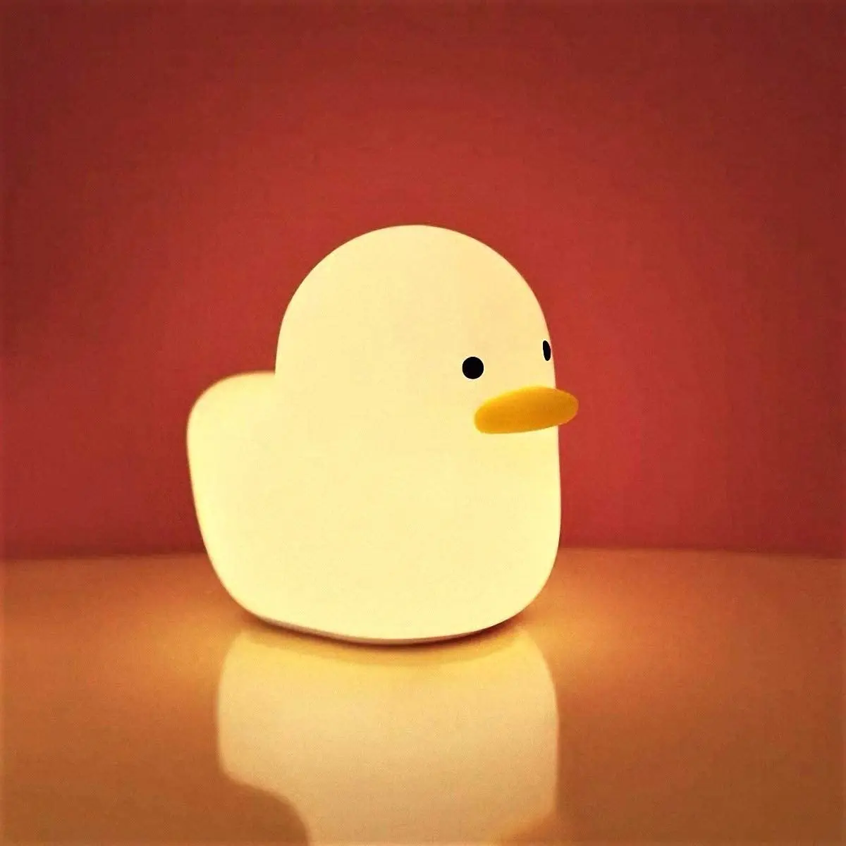 Светодиодная Ночная лампа в виде утки, ночник с USB-подсветкой для спальни, новогодний подарок для мальчиков, светильник меняющий теплый белый