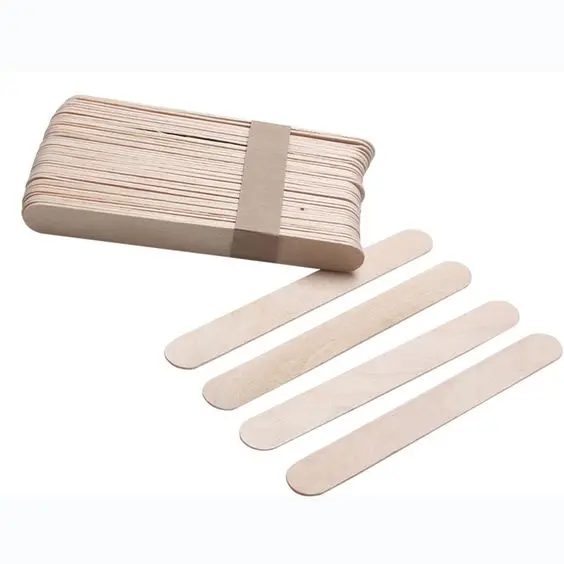 150*18*1.6 mm Wholesale Large Waxing Wooden Spatulas Disposable Applicator Wooden Stick Depilatory Waxing Wooden Spatulas