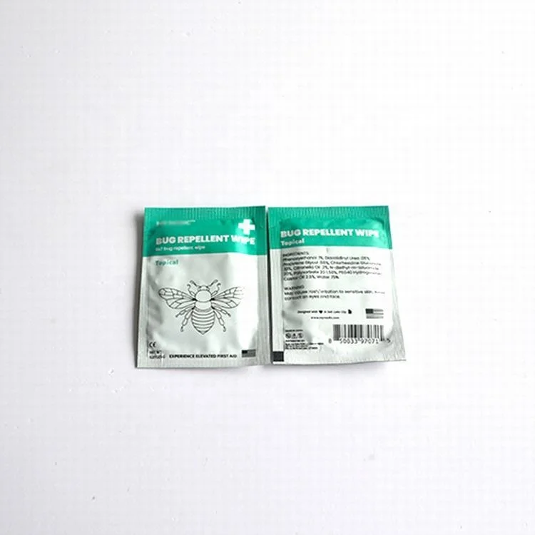 No pesticides no irritation portable summer outdoor natural mosquito repellent wipes for outdoor