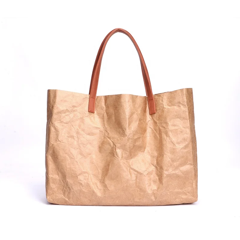 Hot selling custom tyvek paper handbag Anti Tear Waterproof tyvek beach tote bag big Lightweight tyvek grocery shopping bag