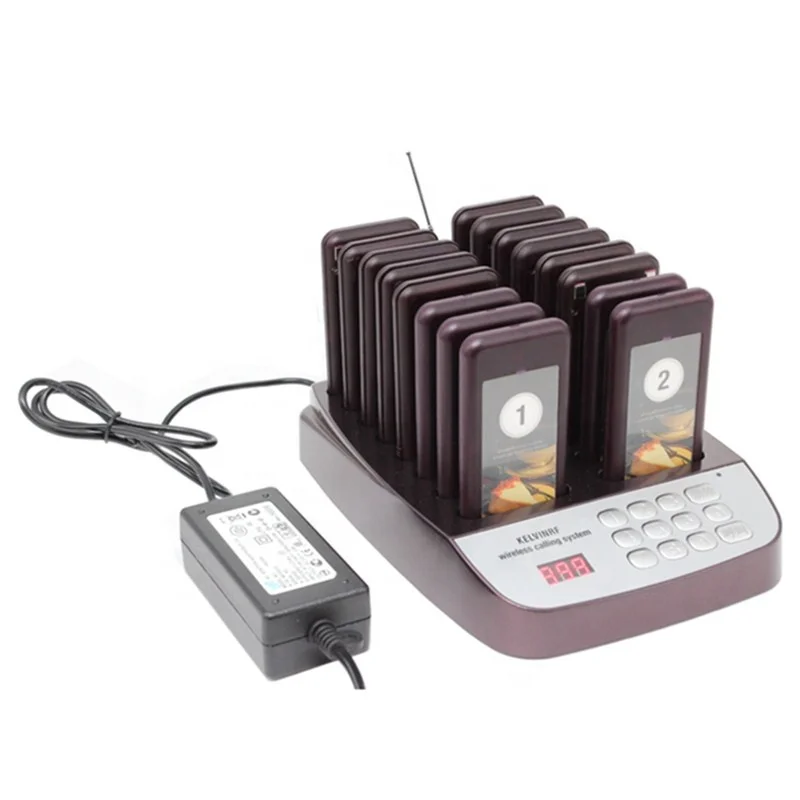  Fastfood Restaurant Coaster Pager Wireless Calling Paging System