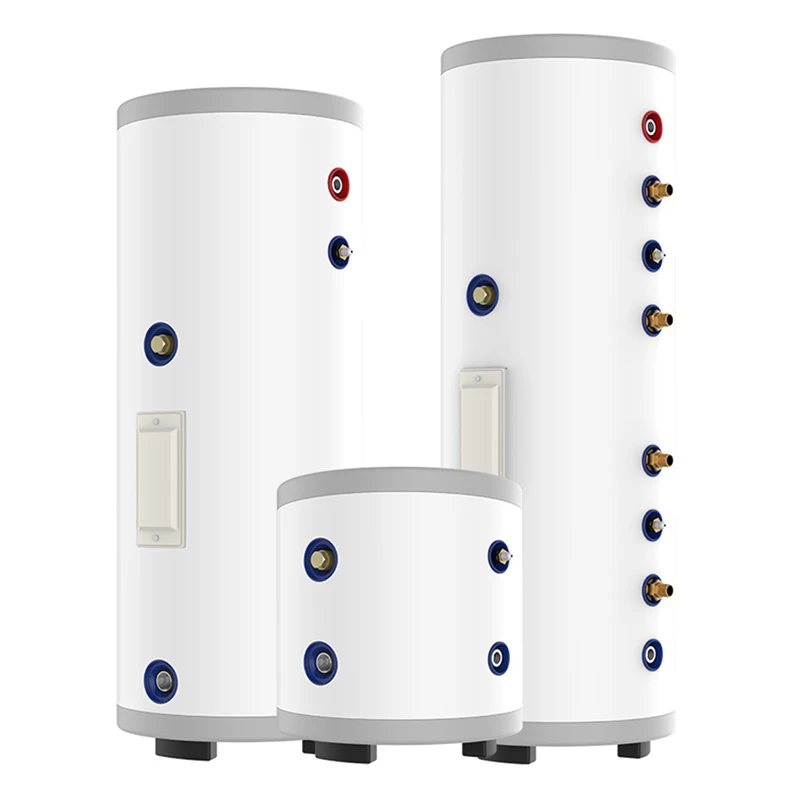 LINYAN Stainless Steel Twin Coils 50L 100L150L 200L 300L 500L 1000L High Pressure Solar Water Heater Hot Water Tank