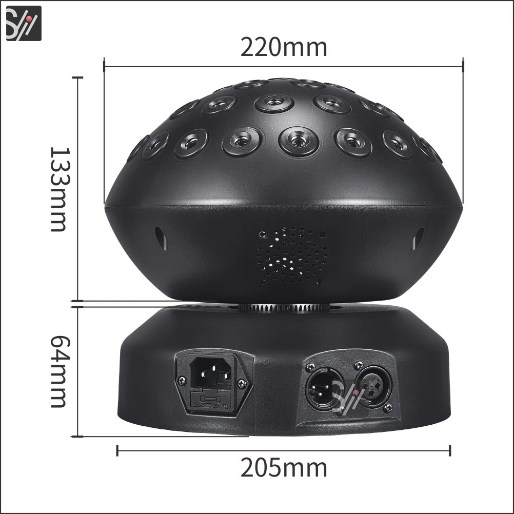 37 Eyes RGB Full color Laser Light DMX512 Stage Light for Home Party Dance Moving Head Projector