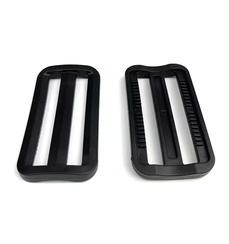 Top selling  strap webbing adjusting custom color plastic ladder lock tri angle glide belt buckle