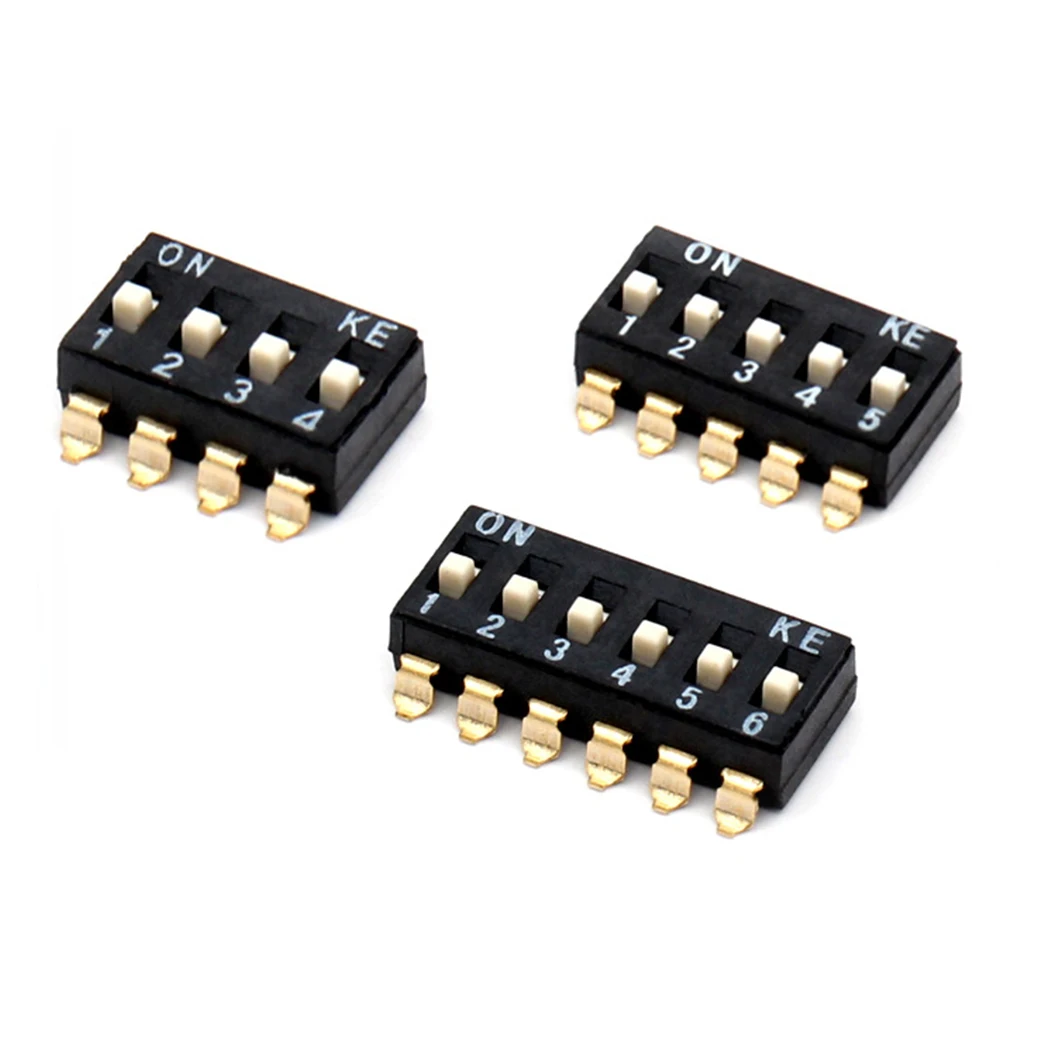 SMD dip switch smd 1-12pin 1.27 pitch 4p7t 127mm smt smd Dial Switch 1 2 3 4 5 6 7 8 9 10 11 12 pin position 1.27mm dip switch