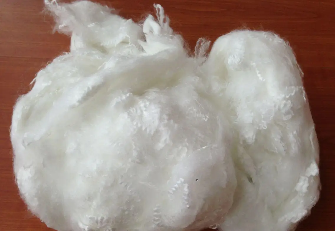 factory price virgin and recycled 7dx64mm White Sofa Filling Material Polyester Fiber 7D*64MM hcs PSF