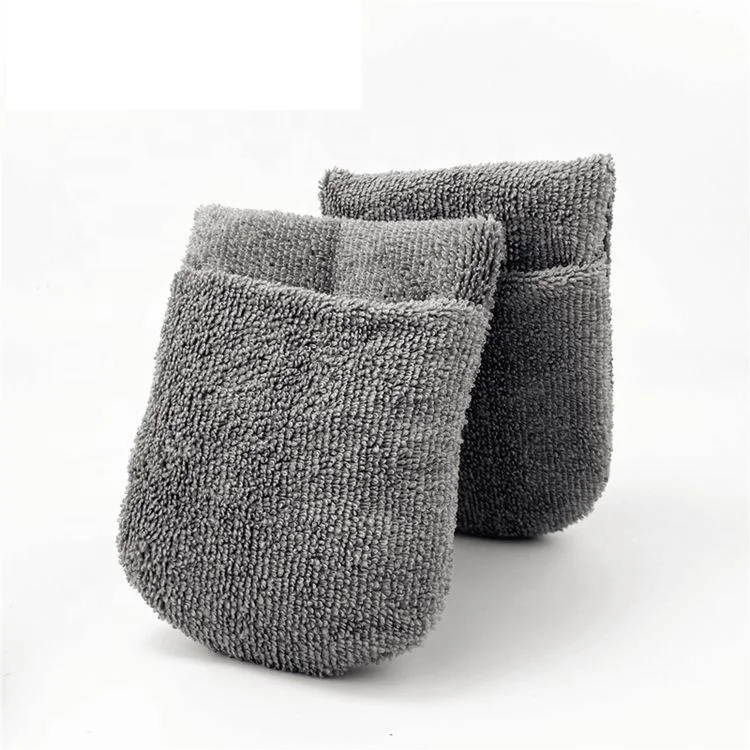 Car Interior seat paint wax sponge fiber finger cover car wash gloves