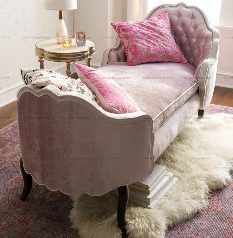 gold color antique French fabric upholstery sofa set velvet fabric for sofa