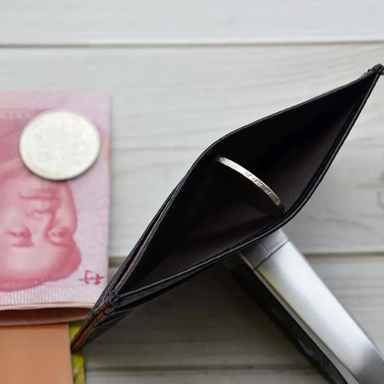 Лидер продаж, держатель для карт из натуральной кожи, Женский держатель для 6 кредитных карт, кошелек для банковских карт