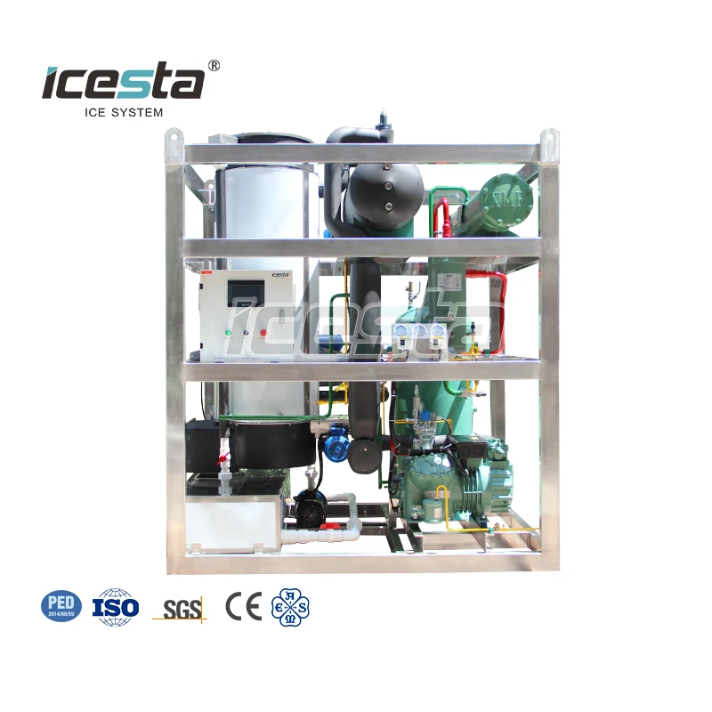 ICESTA Customized High Productivity Energy saving Long Service Life 5 ton tube ice machine