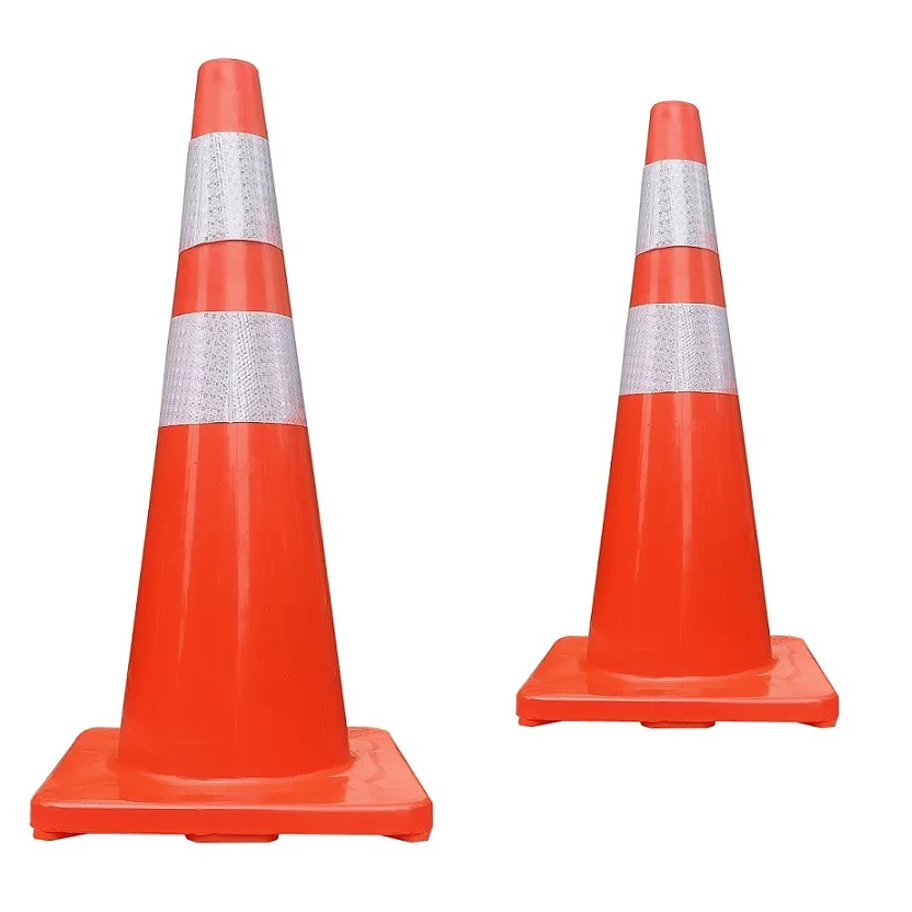 700mm Bright Orange PVC Traffic Barricade Cone