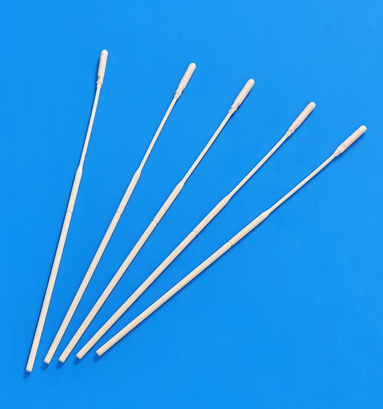 CE Certified Medical Supply Foam Head Nasal Swab Specimen Collection Sponge Swab