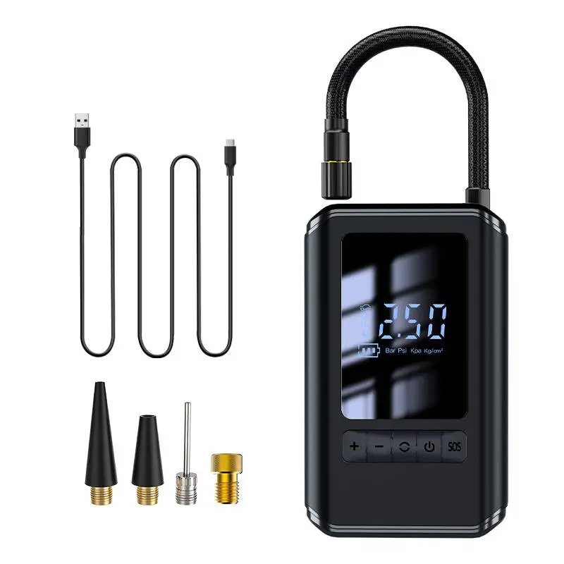 150 PSI Portable Wireless Rechargeable Tire Inflators Mini Type Inflator Cordless 4000mAh Bicycle Motorcycle Ball Air Compressor