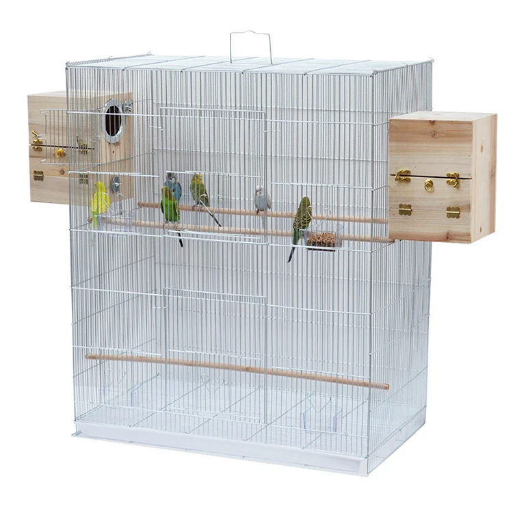 Top Quality Bird Supplies Removable Standing Pulley Stainless Steel Large Pet House Pigeon Parrot Breeding Bird Cage