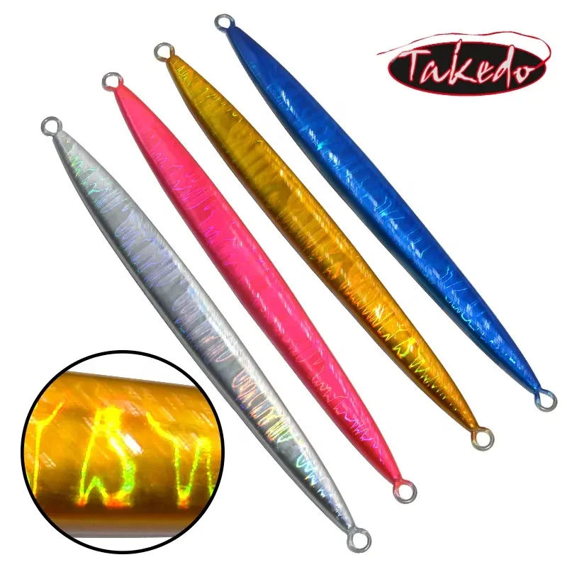 TAKEDO JY22 300g 22cm  Lead Metal Jig Deep Sea Fast Sinking Speed Fall Bait Luminous Slow Jigging Fishing Lures