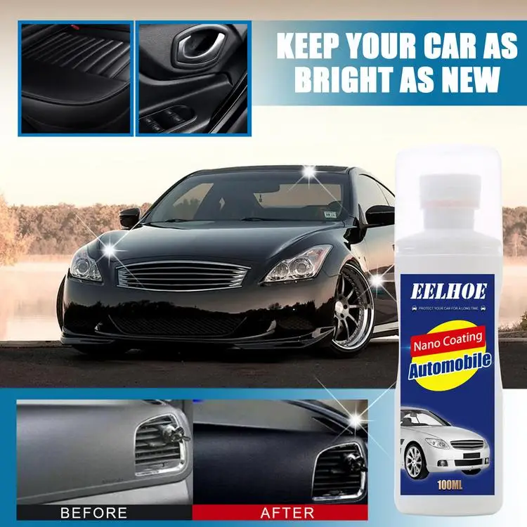 
Car Interior Cleaning Dashboard Polish Cleaner Multi Functional Coating Wax Leather Seats Panel Protect 