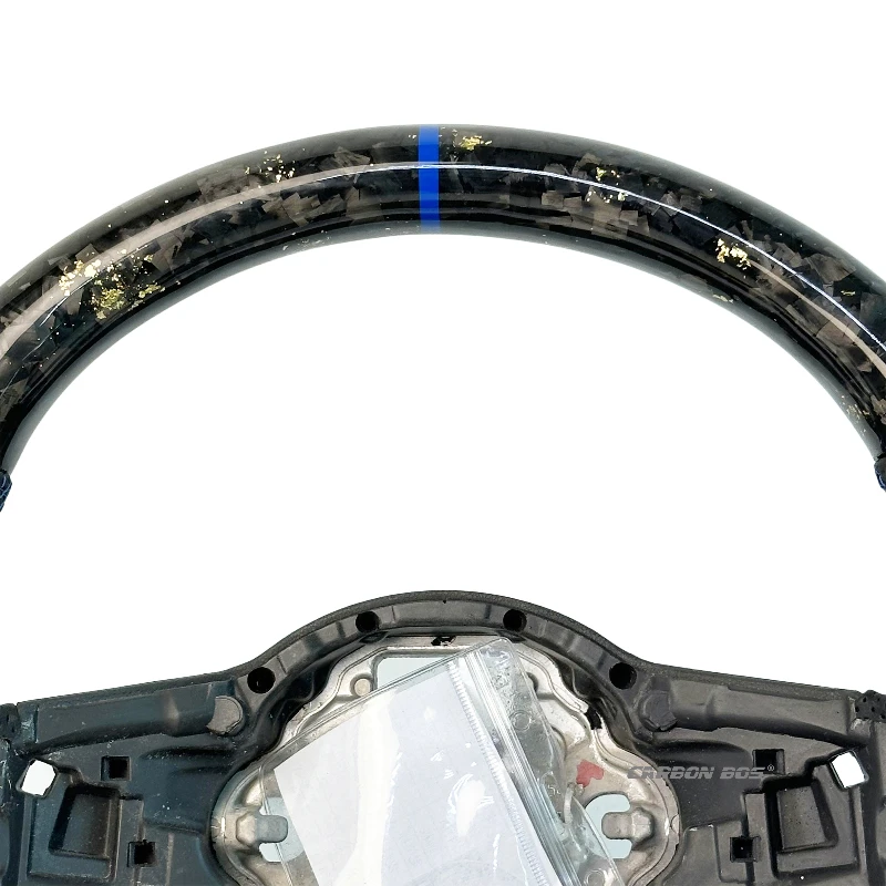 Gold forged carbon fiber Steering Wheel For Volkswagen VW MK7 GOLF 7 GOLF GTI R Factory upgrade and modification