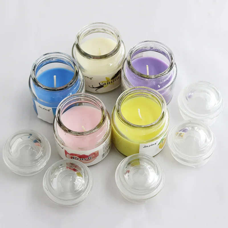 
6 pcs/set wholesale low price Aromatherapy Scented Coconut relaxation Oil Soy Wax Stress Yankee style Candle 