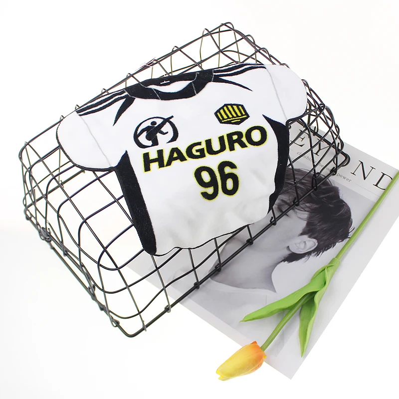 custom cotton printed special-shaped hand towel football/basketball jersey shape rally towel
