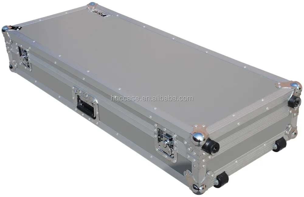 30mm aluminum frame denon mc4000 case turntable flight case with trolley