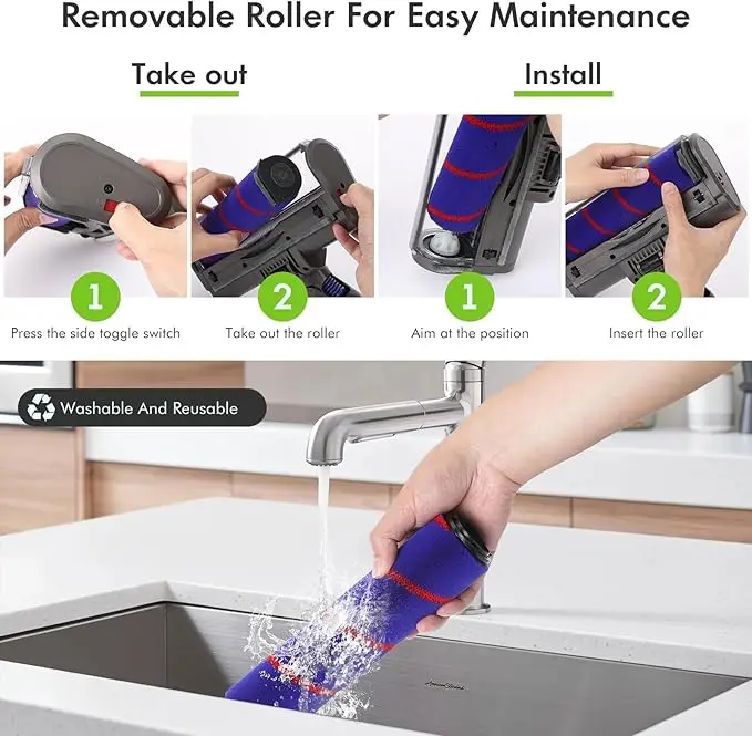 Vacuum Cleaner Spare Part Industrial Accessories Brush Motorized Dy s0n Vacuum Cleaner Floor Brush