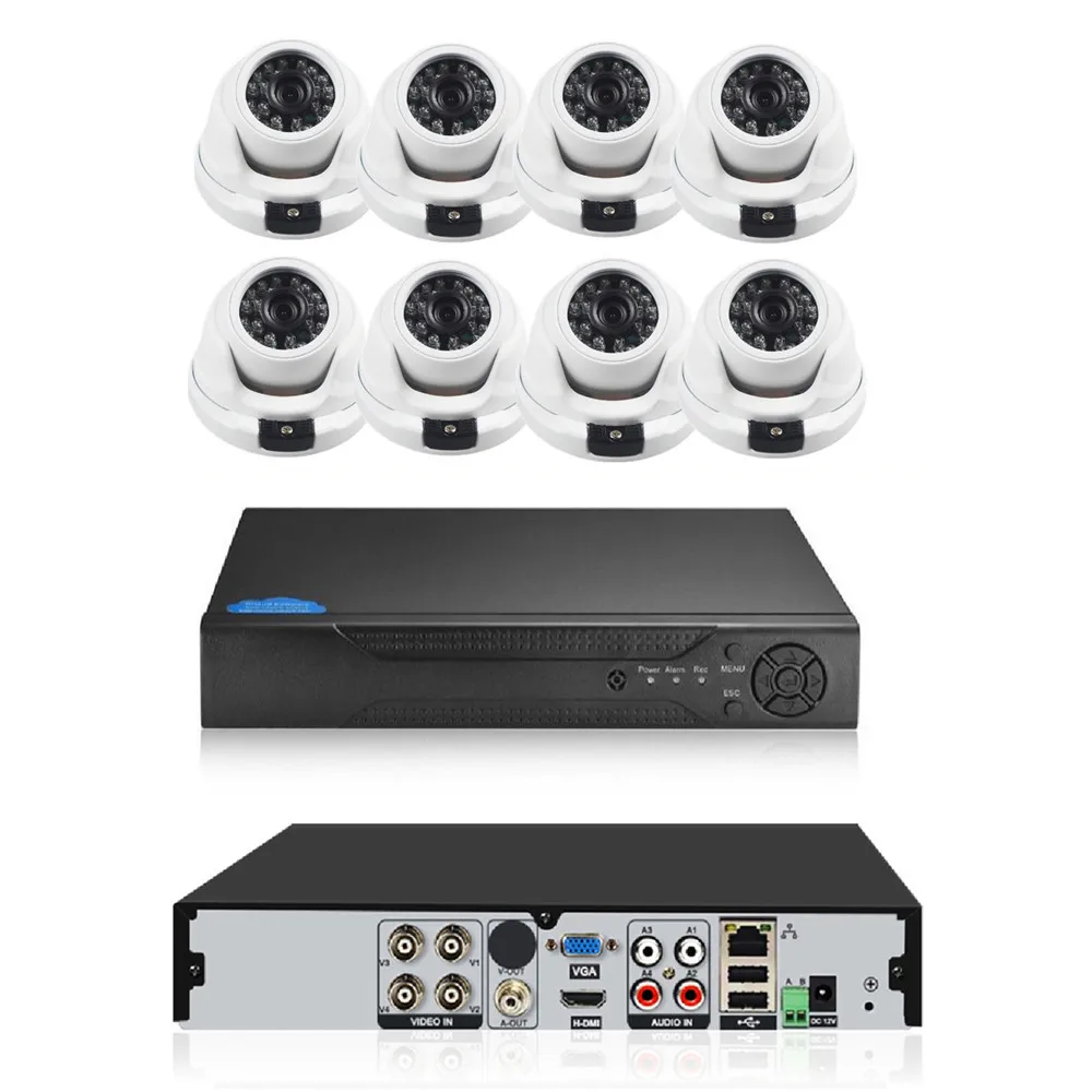 JXJ 2MP Wireless CCTV System 8CH Tuya 8PCS 1080P Outdoor WIFI Security Audio Smart Ai Night Color Secret Cctv Camera Dvr Full Hd