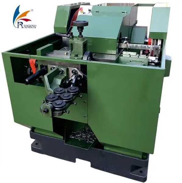 Strong practicality Dual servo nut threading machine 4 spindle   nut  threading machine for bolts and nuts