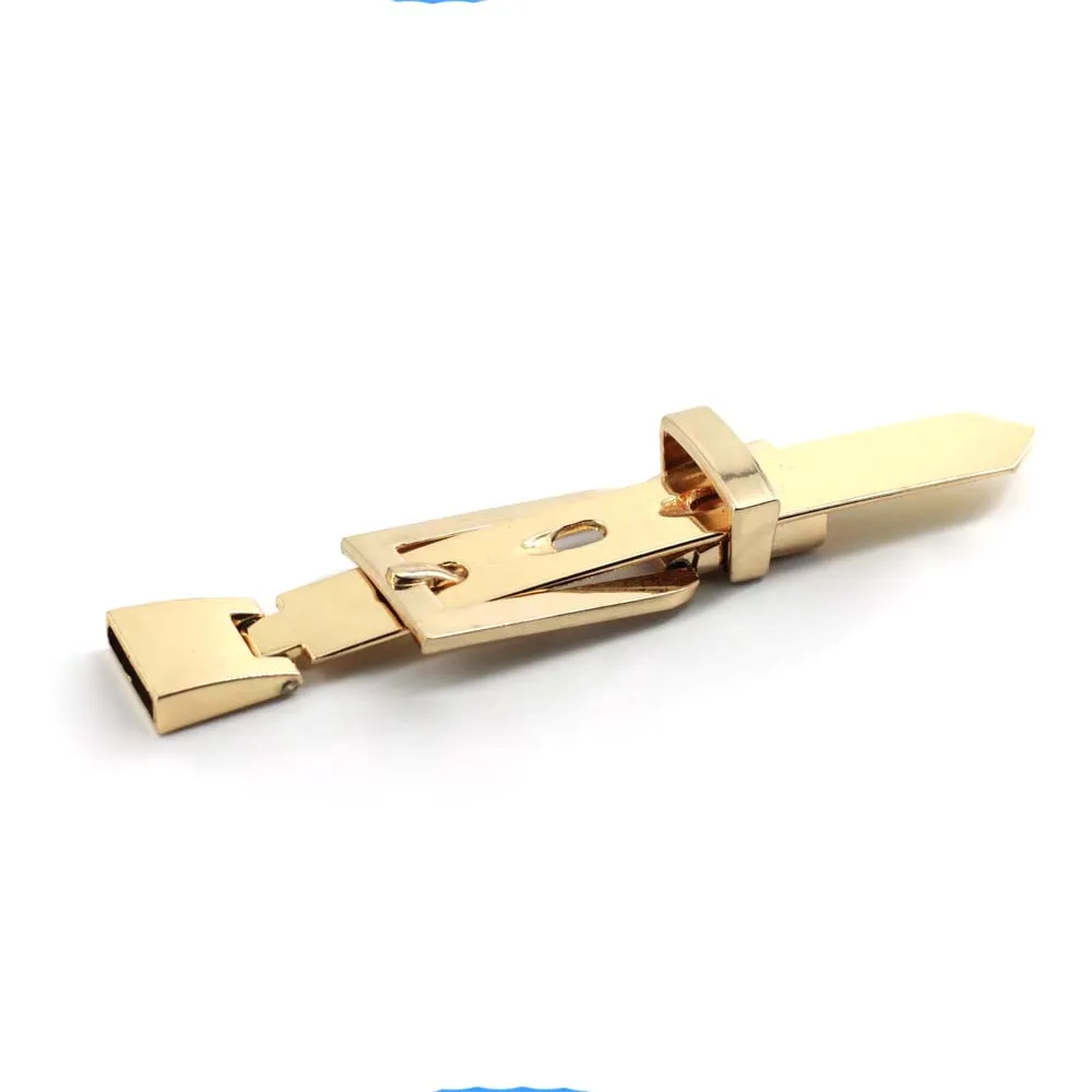 Metal Belt Shape Hardware Lock Clasp Lock For Purse
