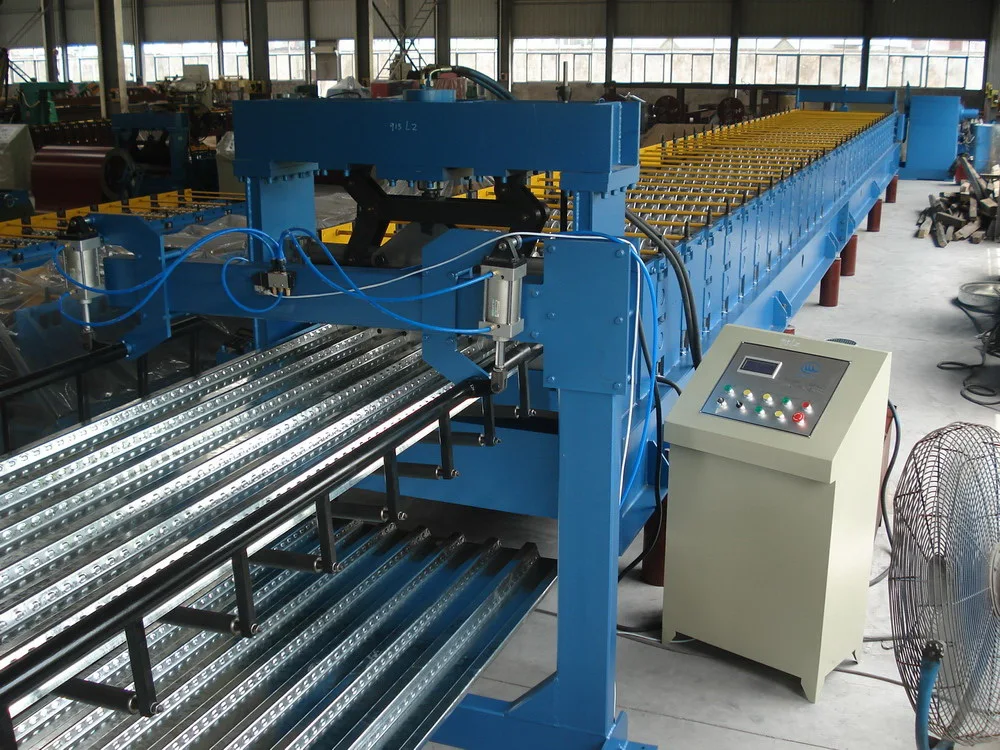 Galvanized Steel Floor Tile Decking Roof Sheet Roll Forming Machine Making line equipment