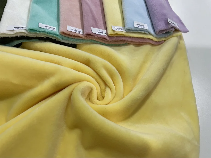 minky dot fabric super soft tricot fabric for baby blanket