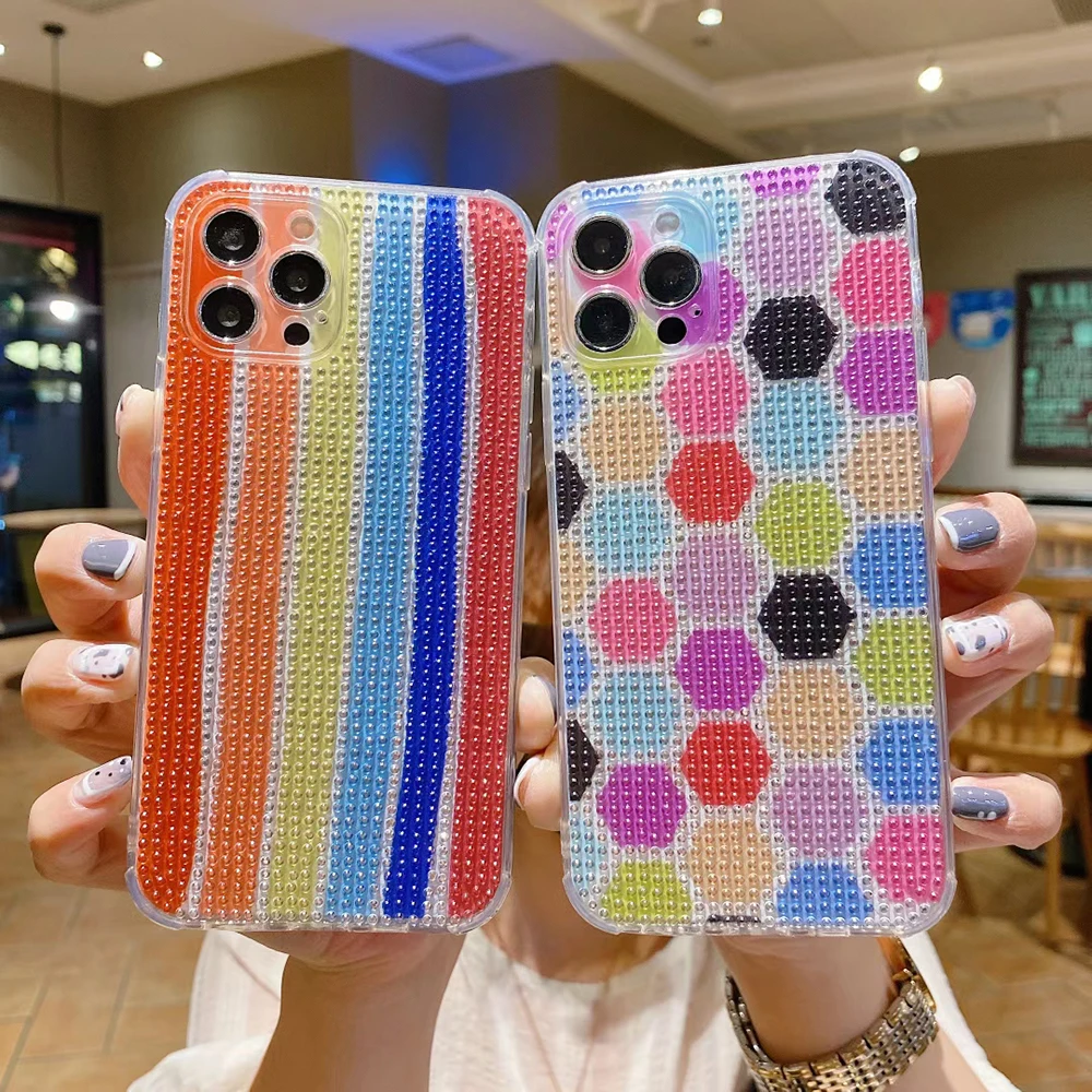 Модный Блестящий чехол с блестящими бриллиантами, прозрачная задняя крышка из ТПУ Для Xiaomi 8/9T/POCO M3/10T lite