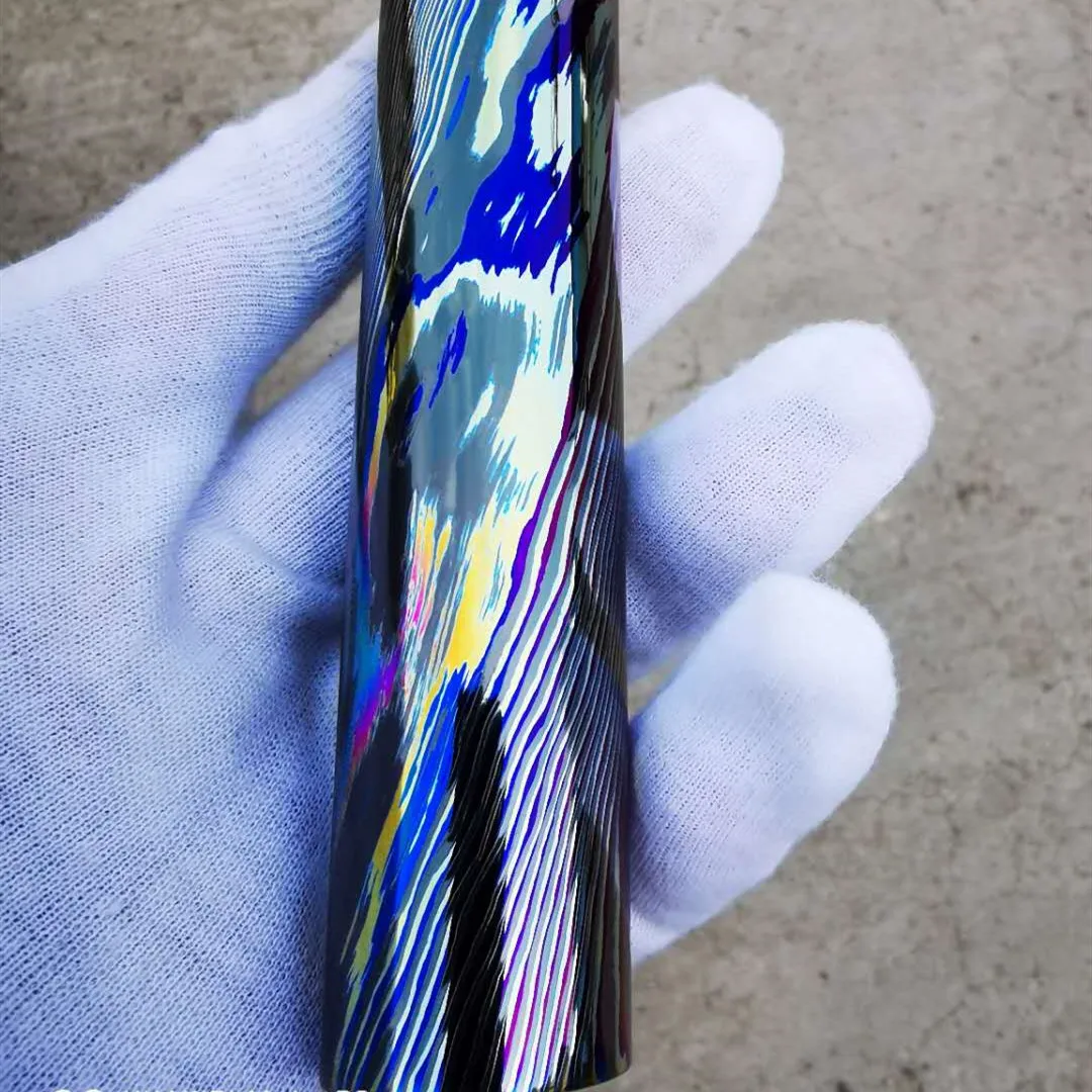 Baoji dia 7mm 8mm 9mm 10mm to 150mm Zirconium titanium timascus  mokuti bar Rod stock damascus bar
