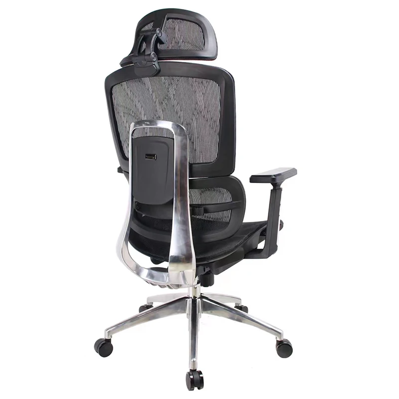 Foshan Modern High Back Height Adjustable Lumbar Support Mesh Executive Office Chair With Armrest