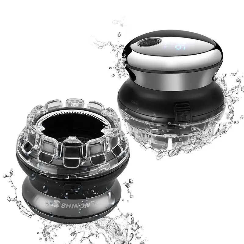 IPX6 Waterproof Electric Hair Clippers for Men Beard Hair Trimmer Rechargeable Bald Head Shaving Machine LCD Display